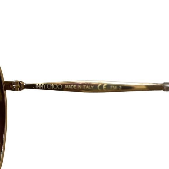 Jimmy Choo FELINE Gold Frame 58mm Sunglasses NWT - Picture 13 of 17